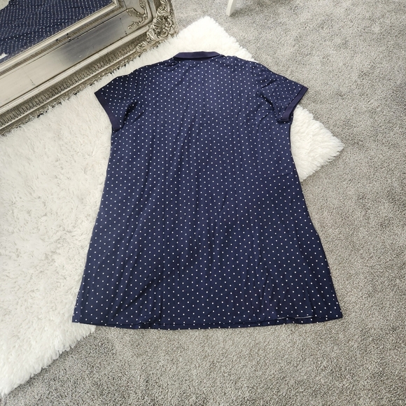Navy Polka Dot Dress - Picture 3 of 6